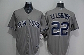 New York Yankees #22 Jacoby Ellsbury Gray New Cool Base Stitched Baseball Jersey,baseball caps,new era cap wholesale,wholesale hats